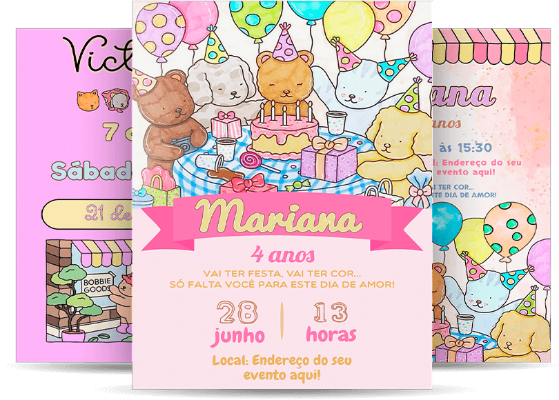 Convite digital interativo Bobbie GoodsConvite digital interativo Bobbie GoodsConvite digital interativo Bobbie Goods